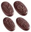 Pralines ovales à motif floral