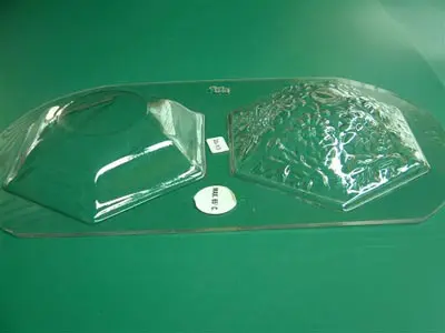 Boîte hexagonale avec couvercle fleur, 130 mm - image 1