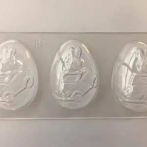 Oeuf avec motif de lapin, 85 mm