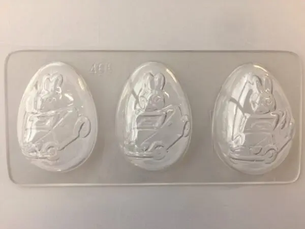 Egg with rabbit motif, 85 mm - image 1