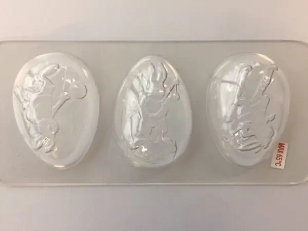 Egg with rabbit motif, 82 mm - image 1