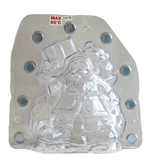 Kerstman met beer -185mm - afbeelding 1