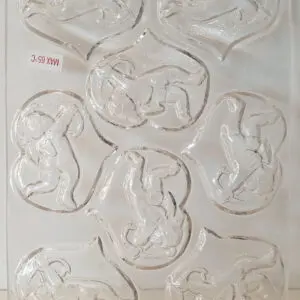 Plaat met 8 hartjes ( Cupido ), 240 mm