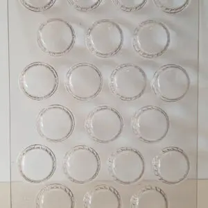 Assiette avec 21 capsules