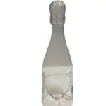 Champagnefles met schild, 250 mm - thumbnail 1