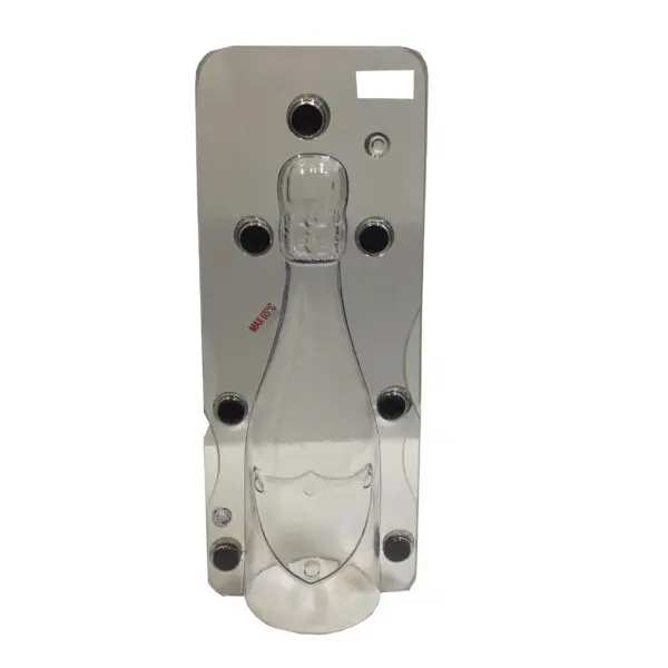 Champagnefles met schild, 250 mm - afbeelding 2