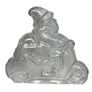 Kerstman op bromfiets, 120 mm