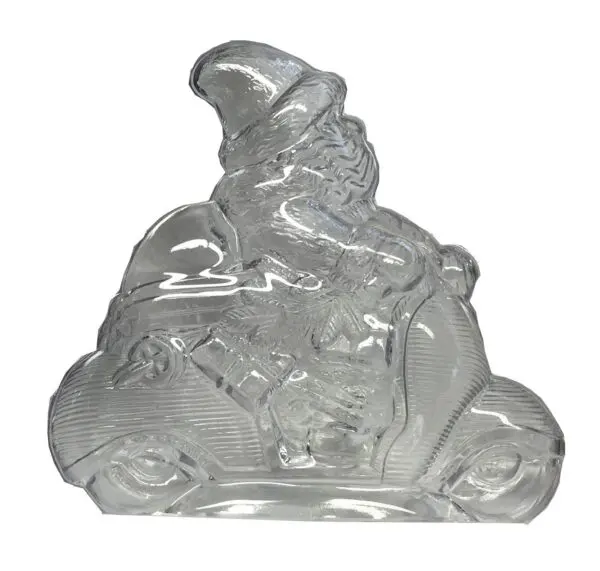 Kerstman op bromfiets, 120 mm - afbeelding 1