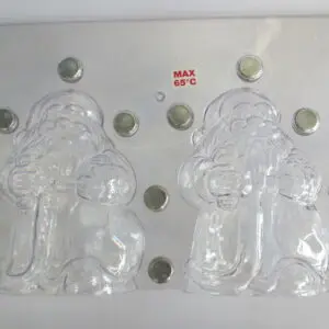 Kerstman met beer, 150 mm
