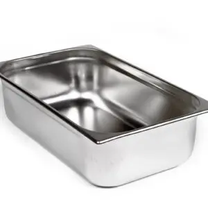 Bol en acier inoxydable, rectangulaire, 24 kg