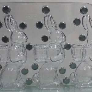 Easter bunnys with basket, 185 mm