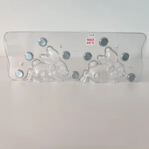 Cute hopping bunnies, 100mm