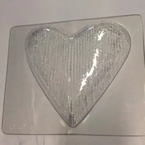 Forme de coeur double revêtement en poudre, 140 mm