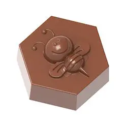 Abeille sur hexagone