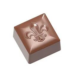Carré avec fleur de lys