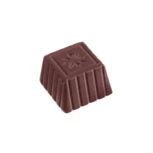 Forme de fleur carrée praliné