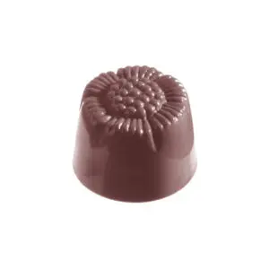 Motif floral praliné rond