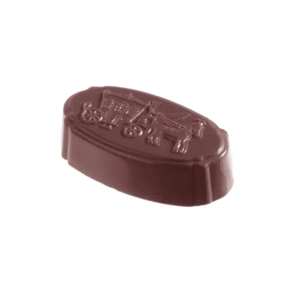 Praline avec inscription cheval et calèche - image 1
