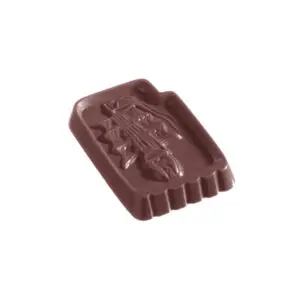 Chocolat carré avec inscription au homard
