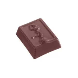 Quadratische Praline mit Skater
