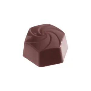 Chocolat fantaisie hexagonal