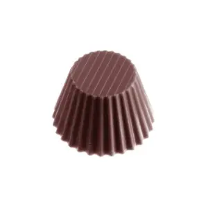 Praliné rond à bord dentelé
