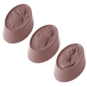 Praliné ovale avec fantôme