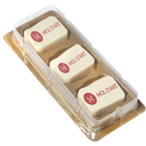 Box for logo chocolates 1 x 3