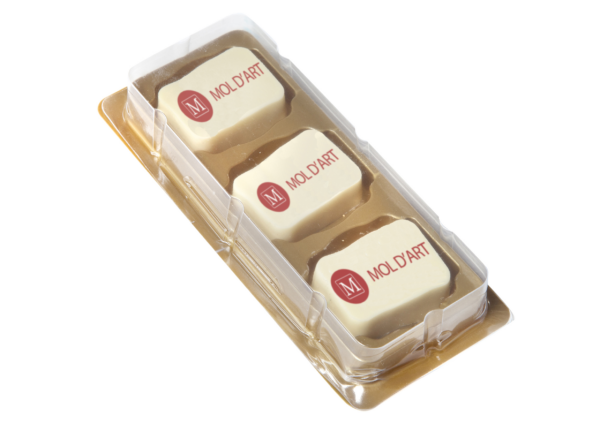 Box for logo chocolates 1 x 3 - image 1