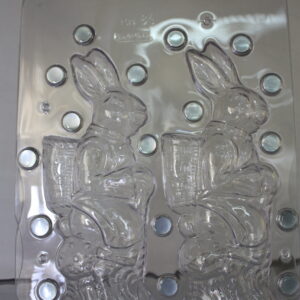 Lapin de Pâques avec panier au dos , 225mm